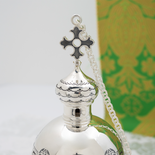 2.7.2921лр Кадило латунное с патинированием в серебрении фото 7 2.7.2921лр Кадило латунное с патинированием в серебрении фото 7