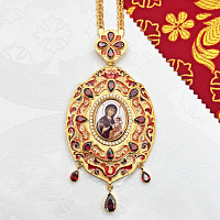 2.7.2224лп-2/1лп-М Панагия в позолоте с цепью