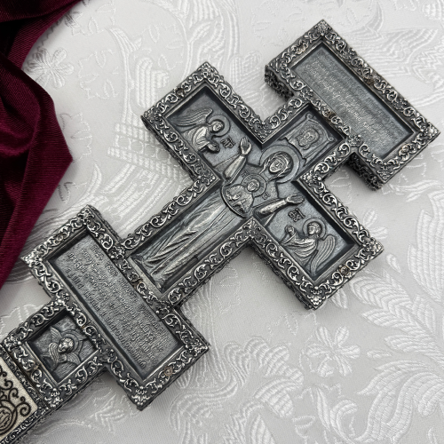 2.7.0949лр Крест Напрестольный латунный в серебрении фото 5 2.7.0949лр Крест Напрестольный латунный в серебрении фото 5