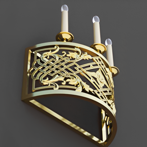 5.7.2973лм Бра церковное на 3 свечи фото 2 5.7.2973лм Бра церковное на 3 свечи фото 2