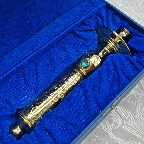 2.7.0763лп Подсвечник латунный в позолоте фото 4