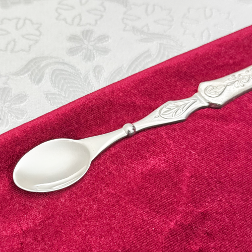 2.7.0783л Лжица латунная в серебрении со вставками фото 7