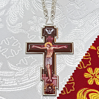 2.10.0403л-2/1л Крест наперсный в серебрении
