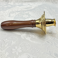 2.7.0715лп Подсвечник латунный в позолоте