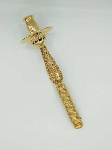 2.7.1297лп Подсвечник ручной латунный в позолоте 2.7.1297лп Подсвечник ручной латунный в позолоте