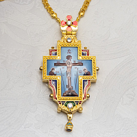2.10.0657лпэ-2/153лп-М Крест наперсный в позолоте с эмалью