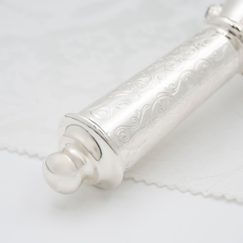 2.7.0763л Подсвечник латунный в серебрении фото 3