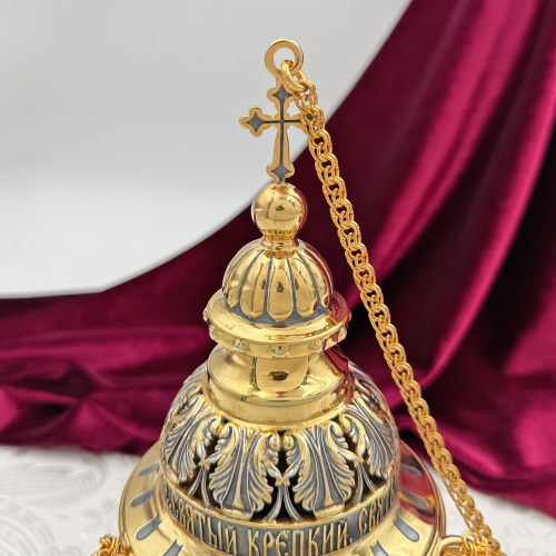 2.7.2640лпр Кадило латунное с патинированием в позолоте фото 8 2.7.2640лпр Кадило латунное с патинированием в позолоте фото 8