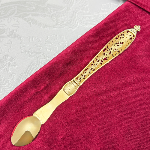 2.7.0724лп Лжица латунная в позолоте фото 4 2.7.0724лп Лжица латунная в позолоте фото 4