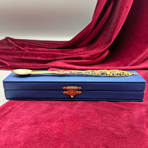 2.7.0724лп Лжица латунная в позолоте фото 2 2.7.0724лп Лжица латунная в позолоте фото 2