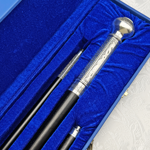 2.7.2799лрч Посох латунный с акрилом в серебрении фото 6