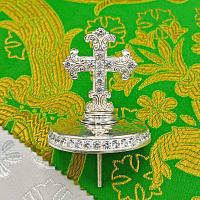 2.7.2617л Крест на митру латунный в серебрении