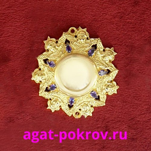 2.7.1040лп Мощевик латунный в позолоте 2.7.1040лп Мощевик латунный в позолоте