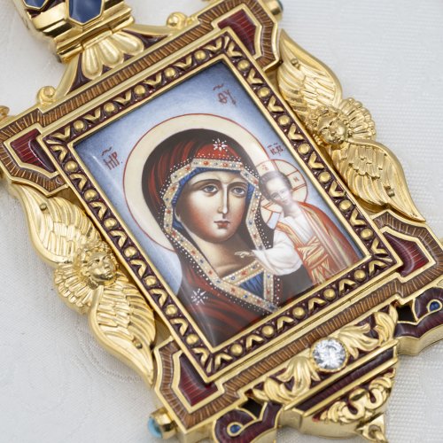 2.7.2708лп-18/155лп-М Панагия латунная в позолоте фото 6 2.7.2708лп-18/155лп-М Панагия латунная в позолоте фото 6