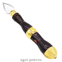 2.7.1116лпм-5 Копие латунное среднее в позолоте с ручкой