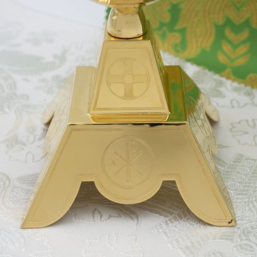 2.7.2450лп Подсвечник напрестольный в позолоте фото 2 2.7.2450лп Подсвечник напрестольный в позолоте фото 2