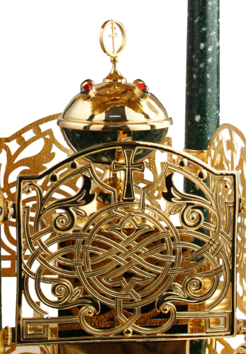 2.7.1976лпч фото 4 2.7.1976лпч Дарохранительница латунная с акрилом в позолоте купить фото 4