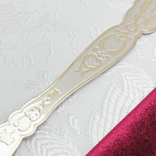 2.7.0966лф Лжица латунная с фрагментальной позолотой фото 6