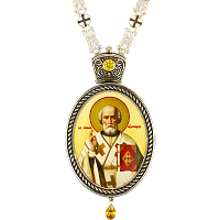 2.7.1145л-2/95лр Панагия латунная с цепью