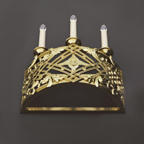 5.7.2976лм Бра церковное на 3 свечи фото 2 5.7.2976лм Бра церковное на 3 свечи фото 2