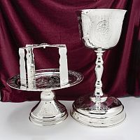 2.7.1456л-К/3 Набор евхаристический на 2 литра в серебрении