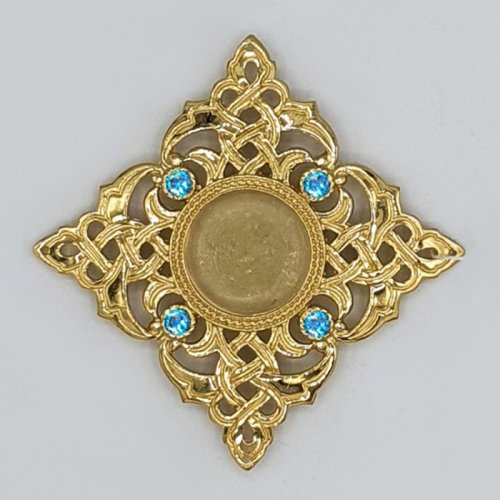 2.7.0162лп Мощевик латунный Снежинка в позолоте 2.7.0162лп Мощевик латунный Снежинка в позолоте