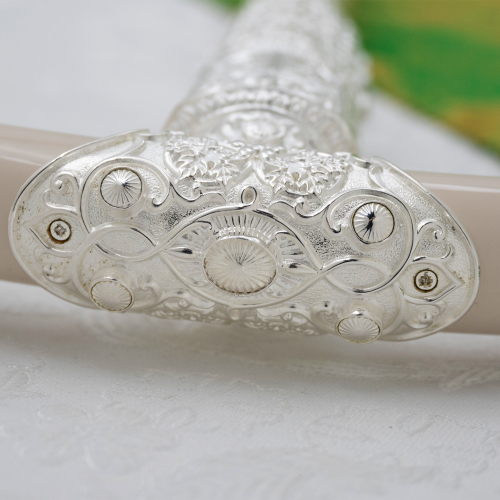 2.7.0918л Посох латунный в серебрении фото 9