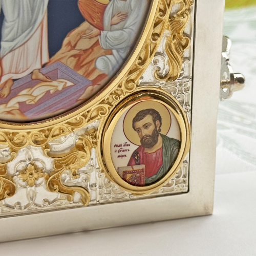 2.7.0774лф Евангелие латунное с фрагментальной позолотой фото 9