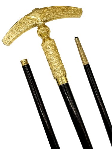 2.7.2002лп Посох латунный со вставками в позолоте фото 6
