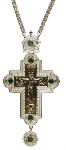 2.10.0249л/1л Крест латунный с позолоченым литьевым распятием и цепью 2.10.0249л/1л Крест латунный с позолоченым литьевым распятием и цепью