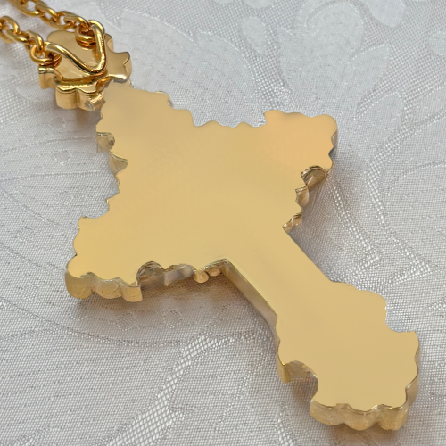 2.10.0632лп/10лп Крест наперсный в позолоте фото 6