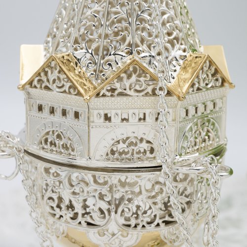 2.7.1097лф Кадило латунное с фрагментальной позолотой фото 4 2.7.1097лф Кадило латунное с фрагментальной позолотой фото 4