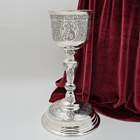 2.7.2864лр Потир латунный на 0,35л с патинированием в серебрении