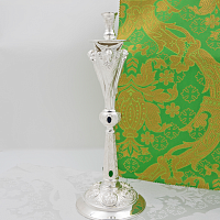 2.7.1717л Подсвечник напрестольный в серебрении