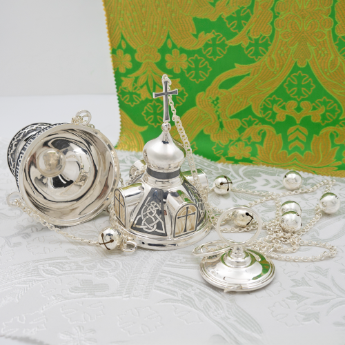 2.7.2875лр Кадило латунное с патинированием в серебрении фото 8 2.7.2875лр Кадило латунное с патинированием в серебрении фото 8