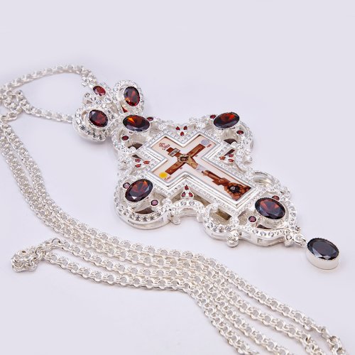 2.10.0100л-2/1л Крест наперсный c цепью фото 3 2.10.0100л-2/1л Крест наперсный c цепью фото 3