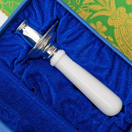 2.7.0716лч Подсвечник латунный в серебрении фото 5