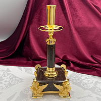 2.7.2663лпч Подсвечник в позолоте с акриловой ножкой