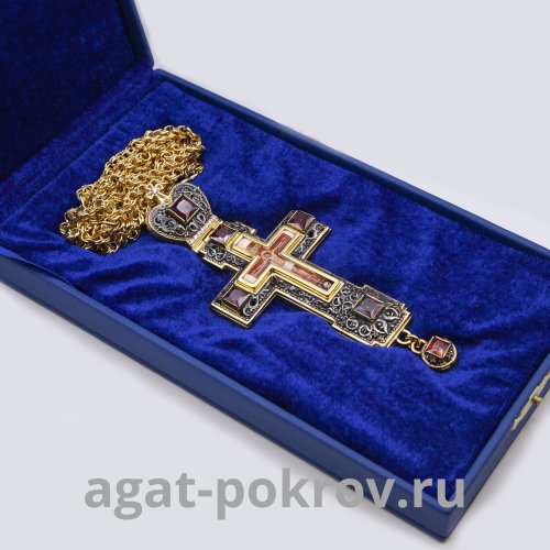 2.10.0157лпр-2/1лп Крест наперсный в позолоте фото 2 2.10.0157лпр-2/1лп Крест наперсный в позолоте фото 2