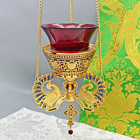 2.7.2375лп/91лп-М Лампада подвесная латунная в позолоте