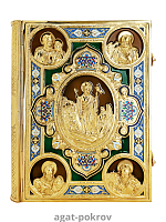 2.7.2388лпэ Евангелие напрестольное в позолоте с эмалью