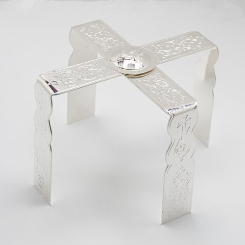 2.7.1407л Звездица латунная в серебрении фото 2