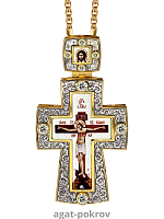 2.10.0546лпр-2/1лп Наперсный крест в позолоте
