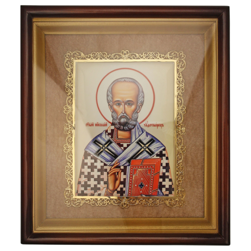 2.14.0116лп Икона настенная - Святитель Николай Чудотворец. 2.14.0116лп Икона настенная - Святитель Николай Чудотворец.