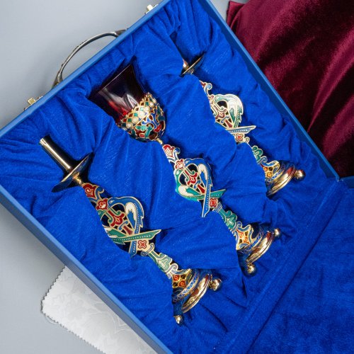 2.7.2672лпэ Лампада напрестольная в позолоте фото 2