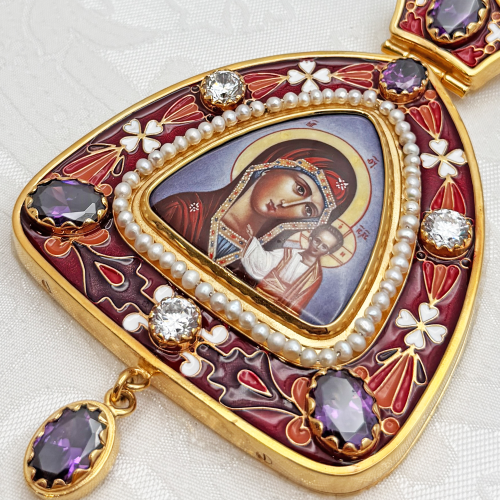 2.7.2303лп-18/1лп-М Панагия в позолоте фото 7