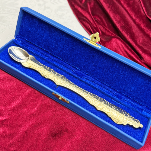 2.7.1114лф Лжица латунная в позолоте фото 3 2.7.1114лф Лжица латунная в позолоте фото 3