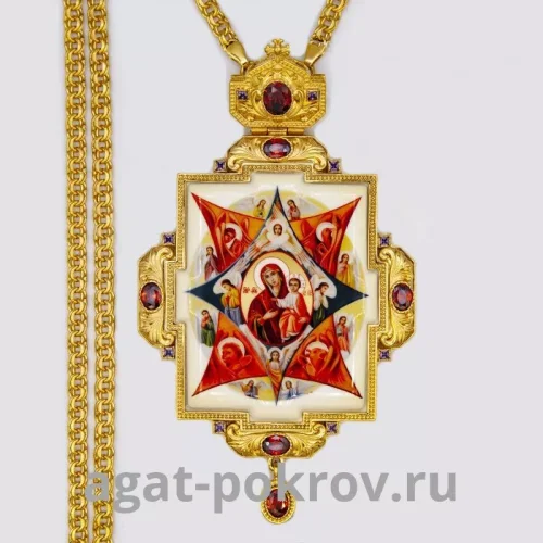 2.7.1623лп-2/1лп Панагия латунная в позолоте с деколью и цепью арт. 2.7.0201лп 2.7.1623лп-2/1лп Панагия латунная в позолоте с деколью и цепью арт. 2.7.0201лп