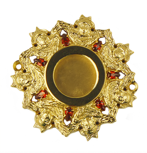 2.7.1040лп Мощевик латунный в позолоте 2.7.1040лп Мощевик латунный в позолоте