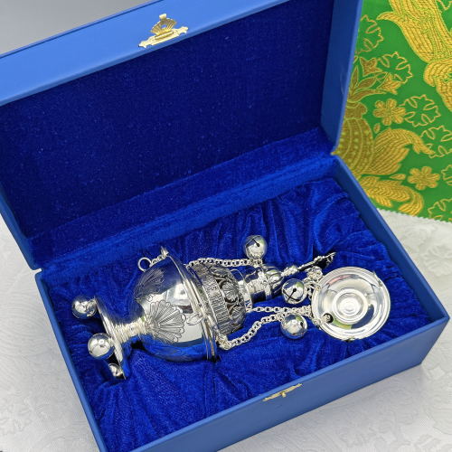 2.7.2640лр Кадило латунное с патинированием в серебрении фото 9 2.7.2640лр Кадило латунное с патинированием в серебрении фото 9